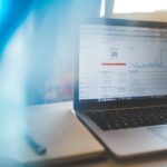 everysize - Laptop displaying Google Analytics in a modern workspace, highlighting digital analytics